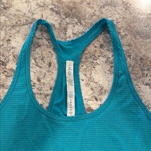Lululemon Athletica Blue Sleeveless Tank Top